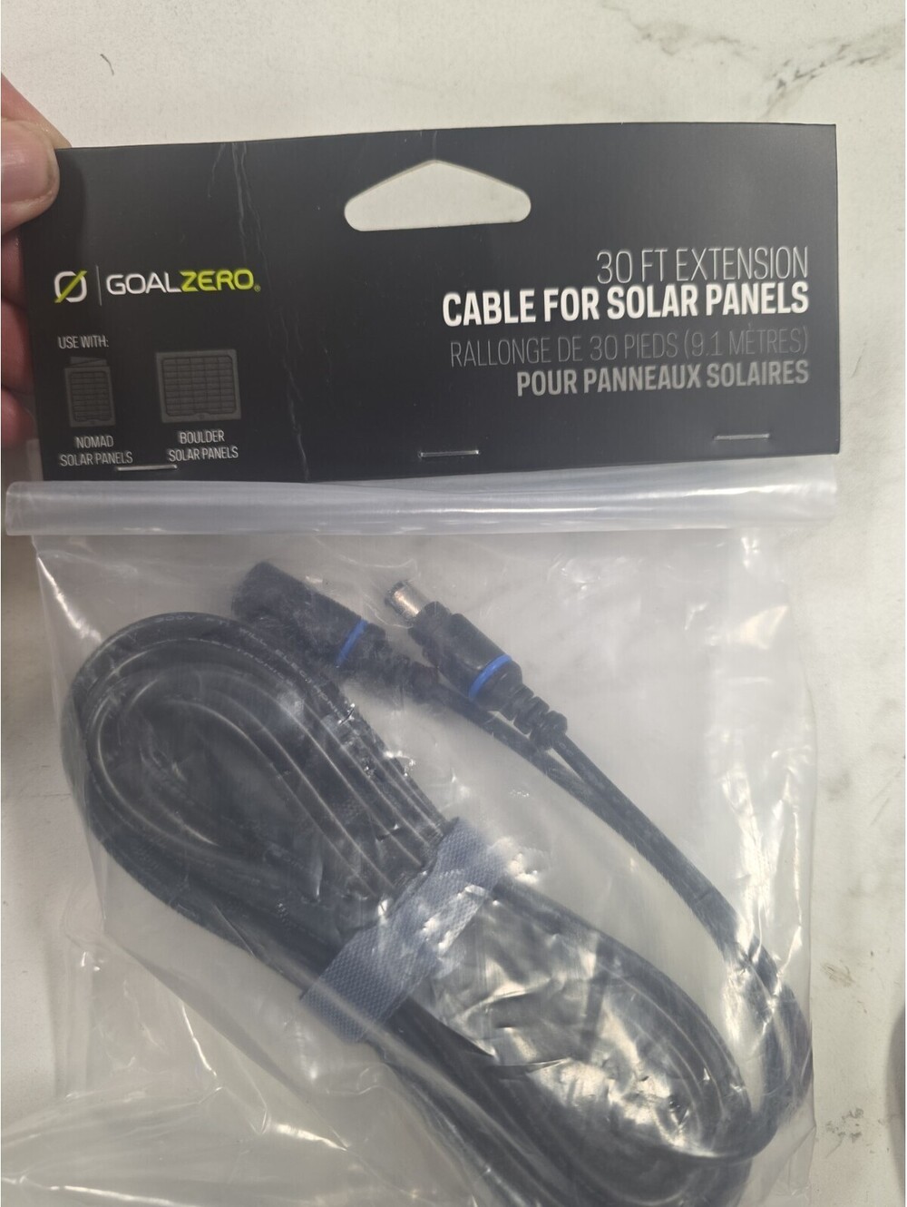 Goal Zero 30-Foot High Power Port Extension Cable, Connects 200+ Solar Panel to
